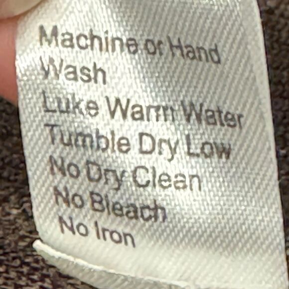 Ming Wang Knit Cardigan Sweater Brown Mandarin Collar Hook and Eye Women’s Sz PS - Picture 12 of 13